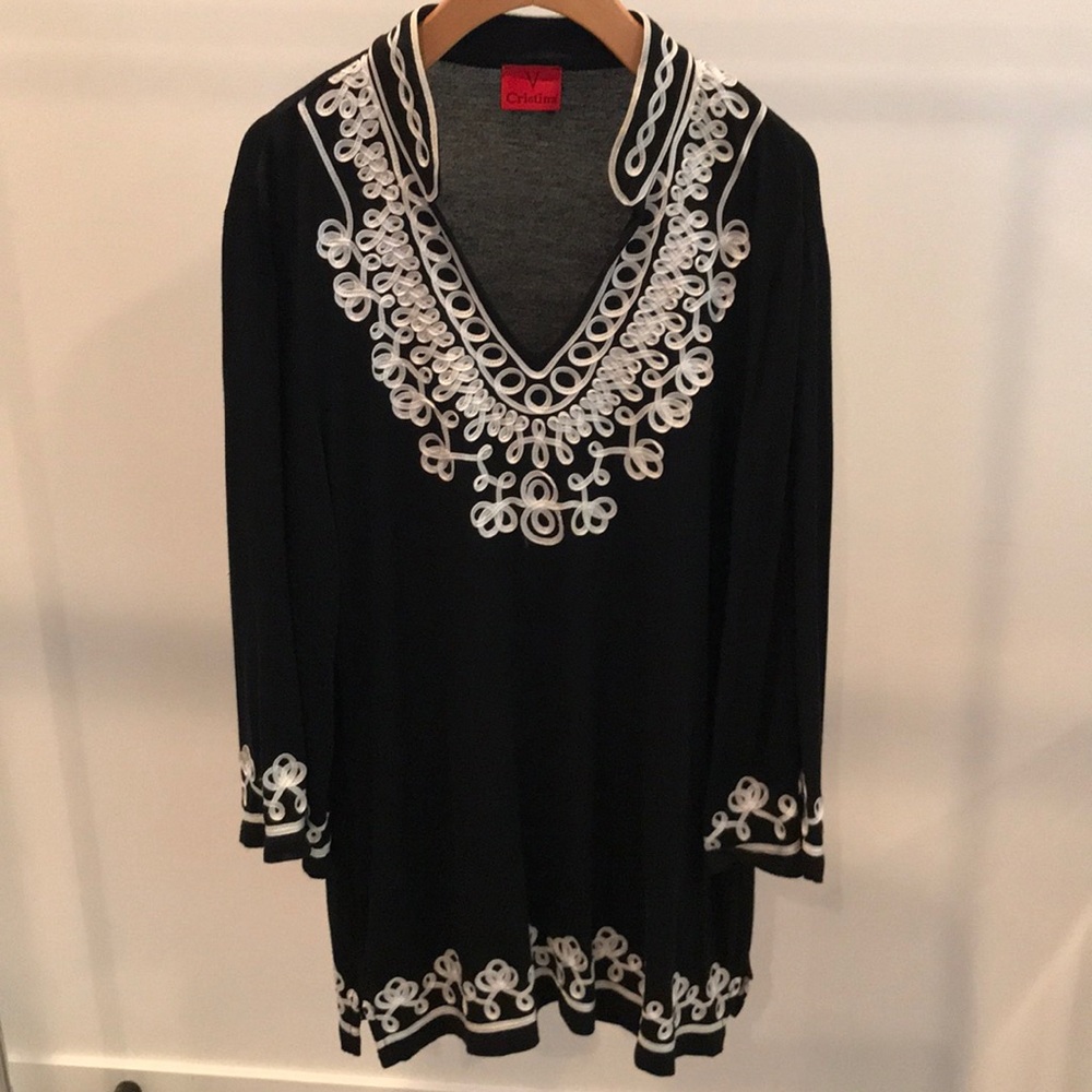 Black cotton tunic